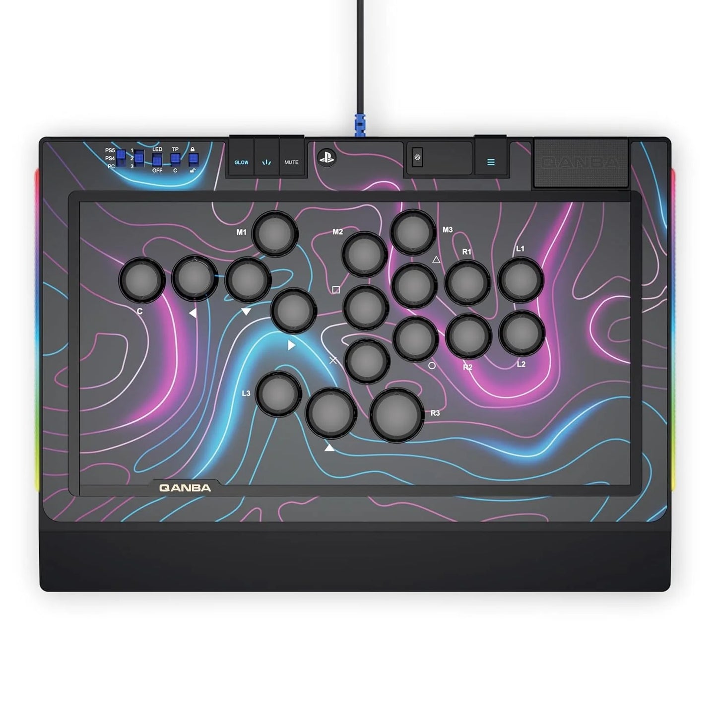 Qanba Sapphire S1 Leverless Arcade Controller Joystick for PS5,PS4,PC