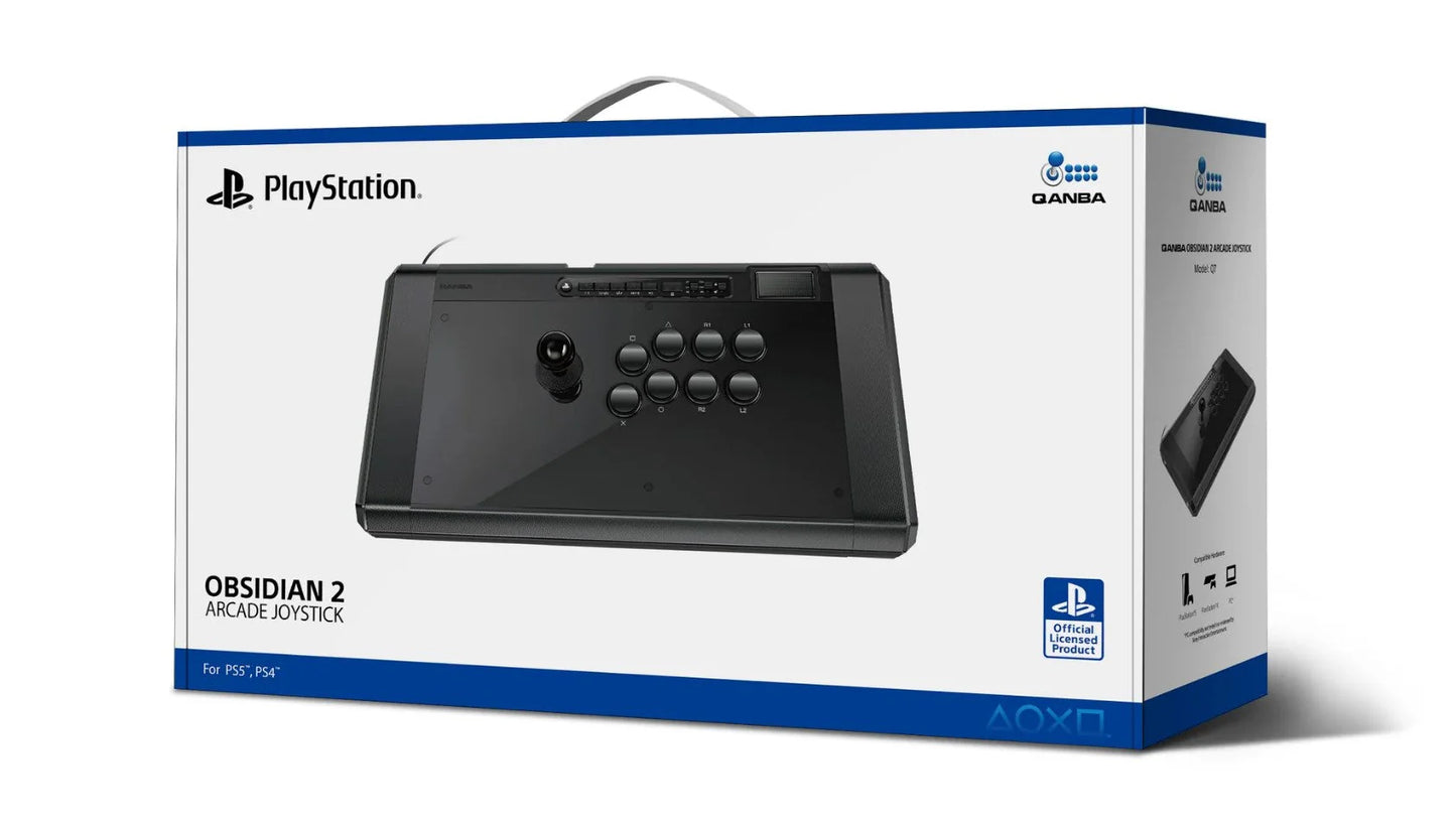 Qanba Q7 Obsidian 2 Wired Joystick for PS4,PS5,PC
