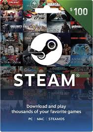 Steam Gift Card $ USD GLOBAL