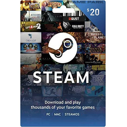 Steam Gift Card $ USD GLOBAL